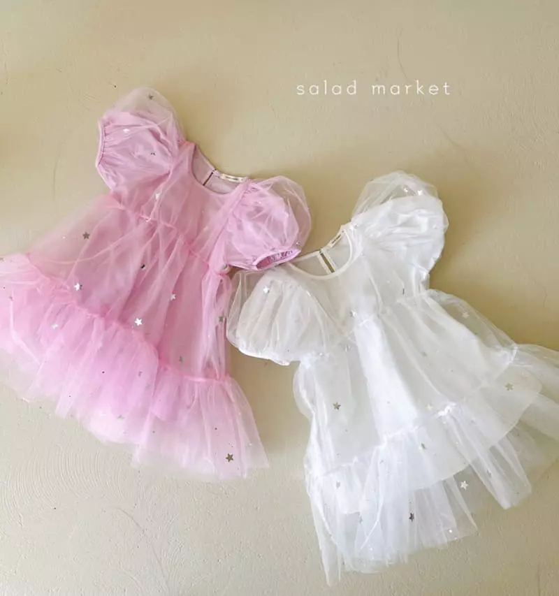 Salad Market - Korean Children Fashion - #childofig - Star Tutu One-piece - 4
