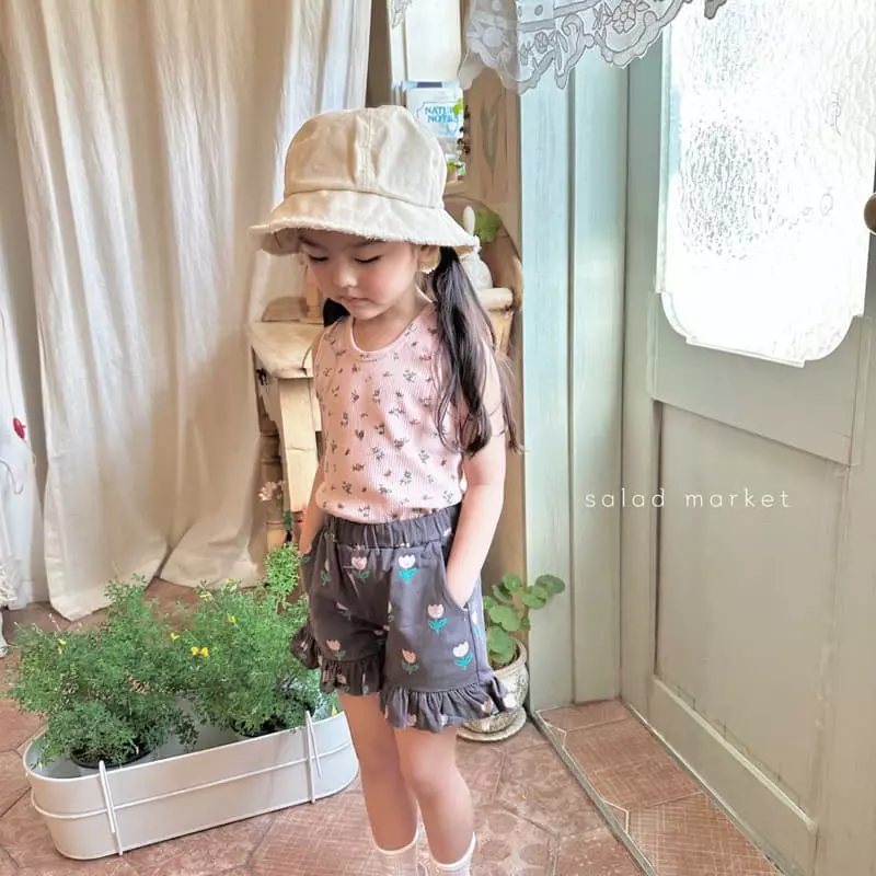 Salad Market - Korean Children Fashion - #designkidswear - Tulip Frill Shorts - 7