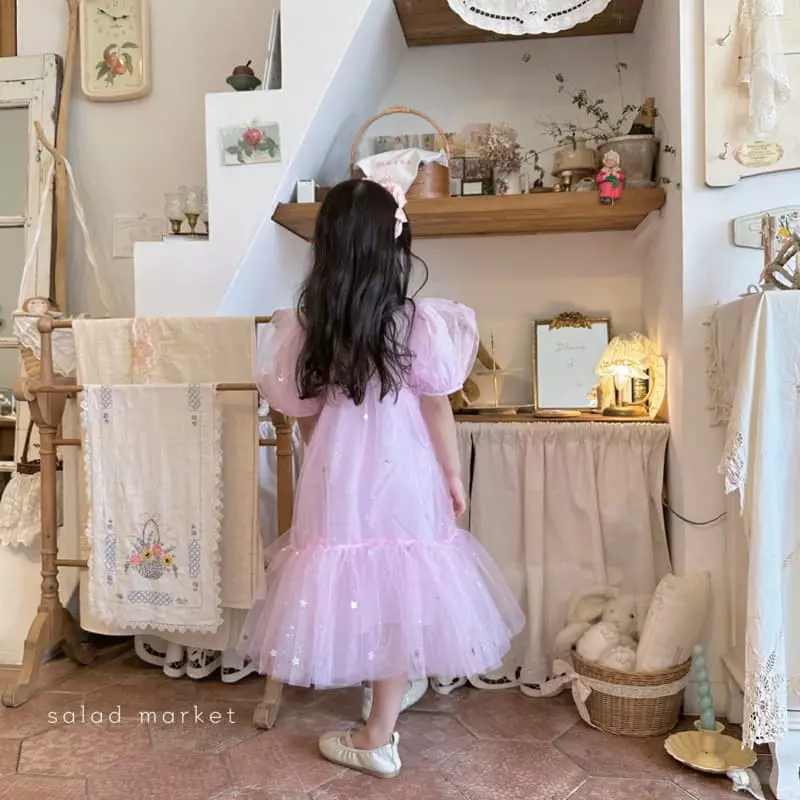 Salad Market - Korean Children Fashion - #discoveringself - Star Tutu One-piece - 6