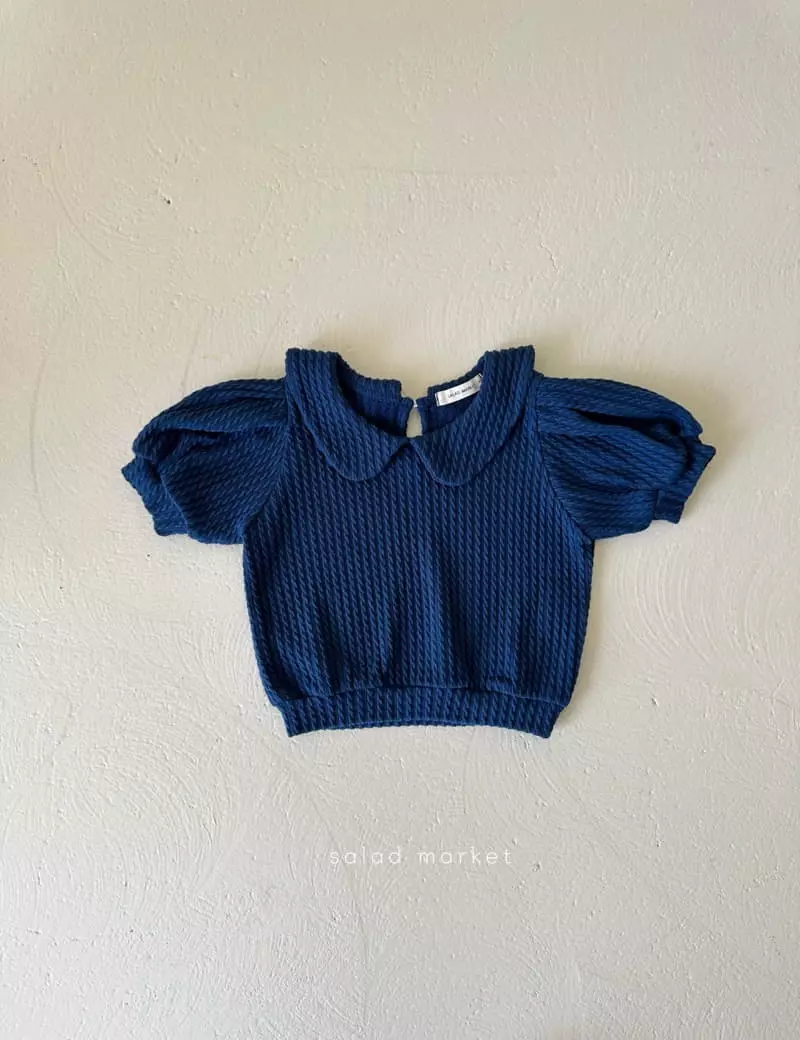 Salad Market - Korean Children Fashion - #fashionkids - Sailor Knit Blouse - 3