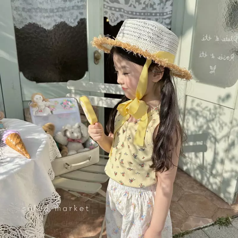 Salad Market - Korean Children Fashion - #minifashionista - Flower Sleeveless - 6