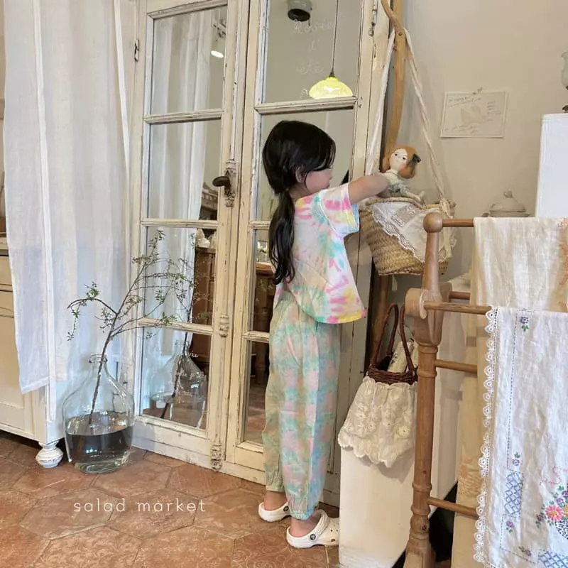 Salad Market - Korean Children Fashion - #stylishchildhood - Water Paitn Pants - 7