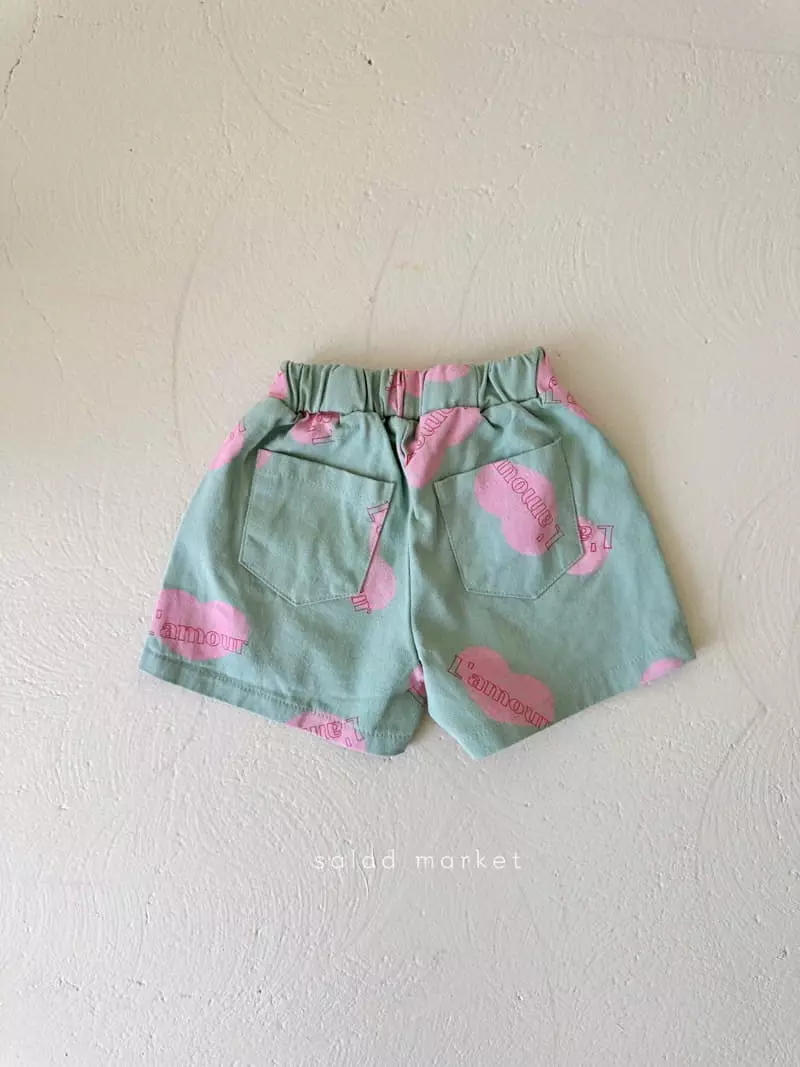 Salad Market - Korean Children Fashion - #todddlerfashion - Love Shorts - 3