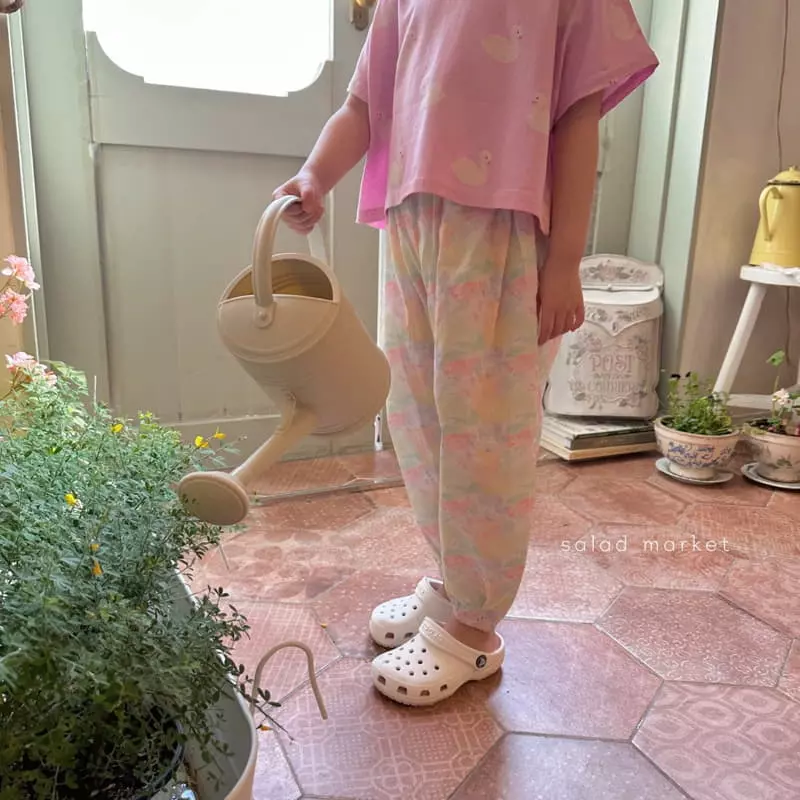 Salad Market - Korean Children Fashion - #toddlerclothing - Water Paitn Pants - 6