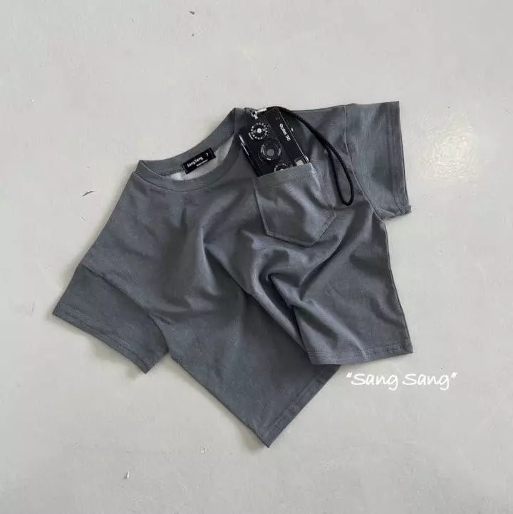 Sang Sang - Korean Children Fashion - #prettylittlegirls - 5 Angle Pocket Tee - 4