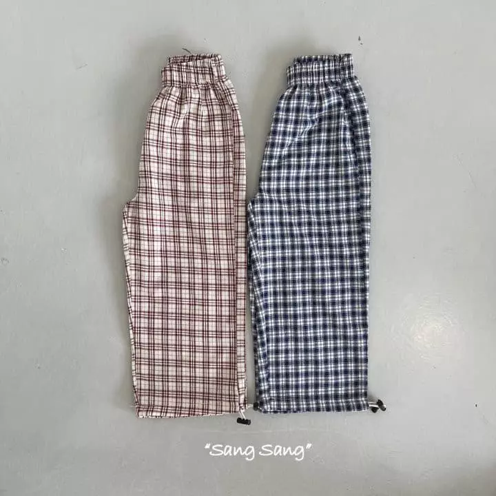 Sang Sang - Korean Children Fashion - #childofig - Summer Check Pants