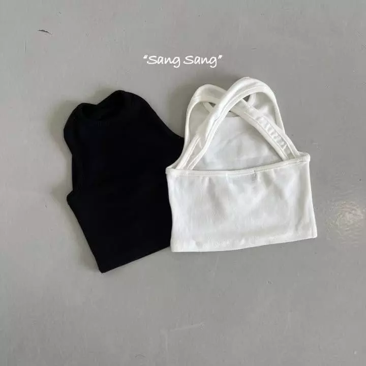 Sang Sang - Korean Children Fashion - #fashionkids - Back Cross Sleeveless