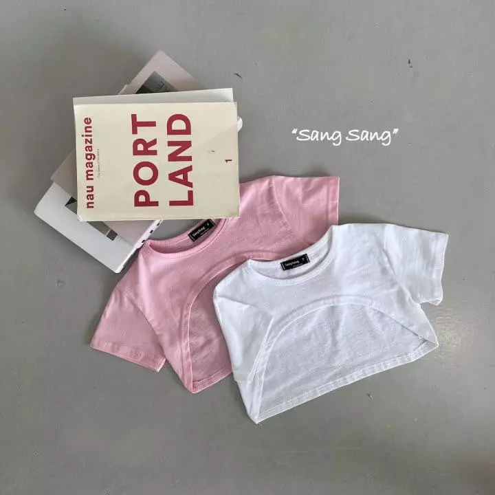 Sang Sang - Korean Children Fashion - #kidzfashiontrend - Short Sleeves Bolero Tee - 2