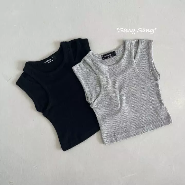 Sang Sang - Korean Children Fashion - #minifashionista - Twist Slit Sleeveless