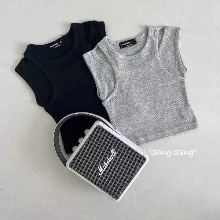 Sang Sang - Korean Children Fashion - #prettylittlegirls - Twist Slit Sleeveless - 2