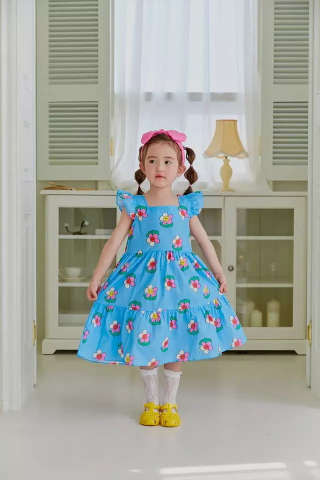 Sera - Korean Children Fashion - #prettylittlegirls - Sailor Daisy One-piece - 4