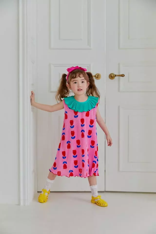 Sera - Korean Children Fashion - #childrensboutique - Sailor Wrinkle One-piece - 8
