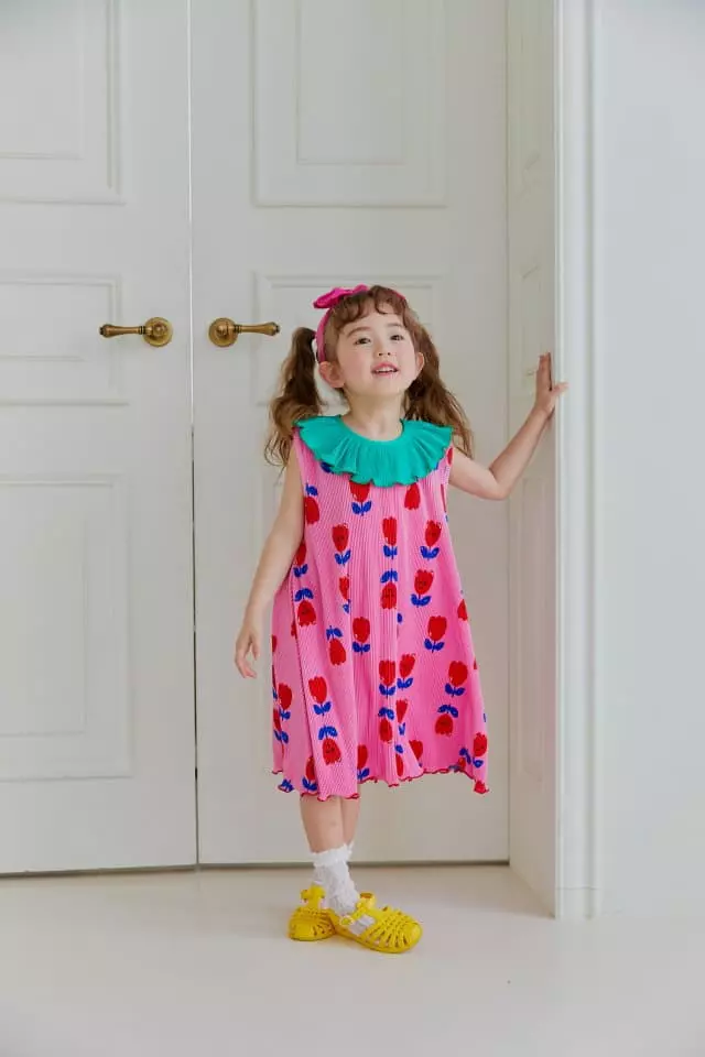 Sera - Korean Children Fashion - #designkidswear - Sailor Wrinkle One-piece - 9