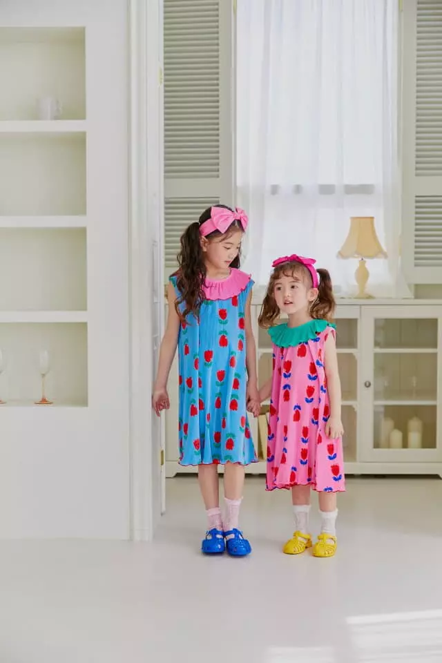 Sera - Korean Children Fashion - #fashionkids - Sailor Wrinkle One-piece - 11
