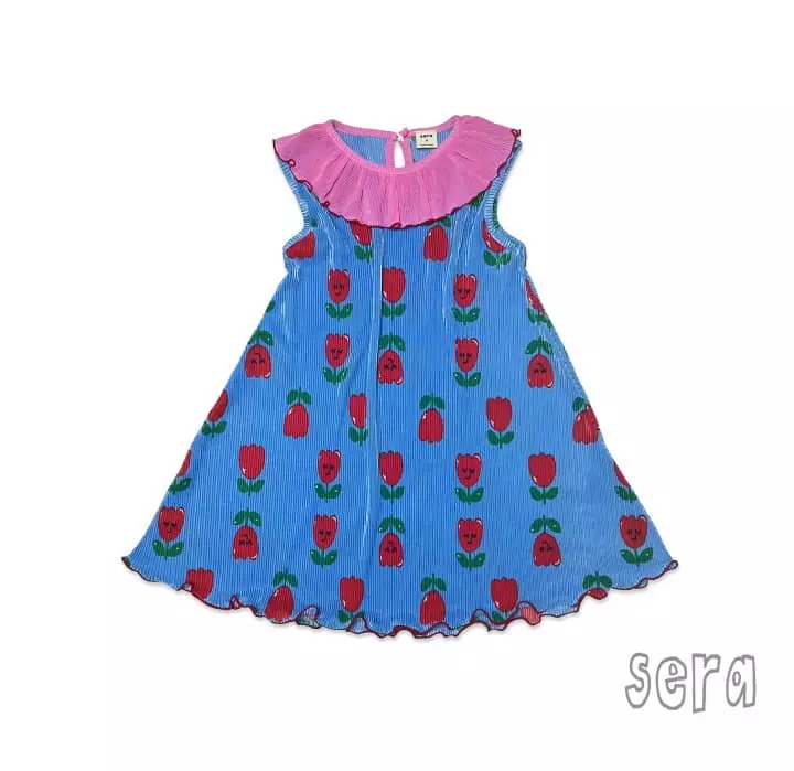 Sera - Korean Children Fashion - #kidsshorts - Sailor Wrinkle One-piece - 12
