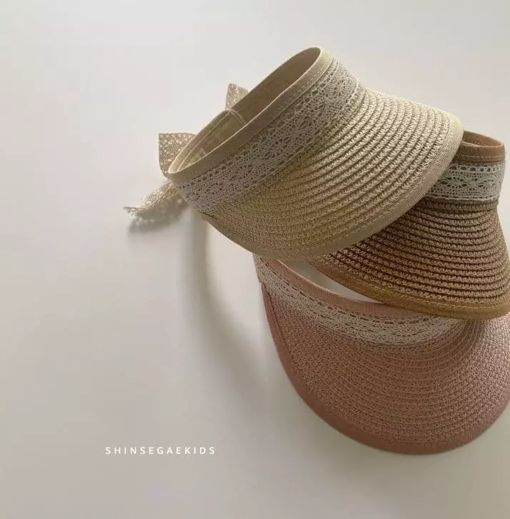 Shinseage Kids - Korean Baby Fashion - #babyootd - Lace Jisa sun Cap