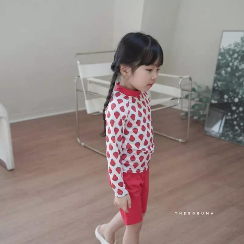 Shinseage Kids - Korean Children Fashion - #childofig - Strawberry Swimwear Set - 6