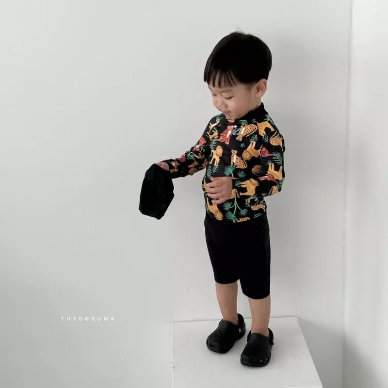 Shinseage Kids - Korean Children Fashion - #kidsshorts - Jungle Swimwear Set - 12