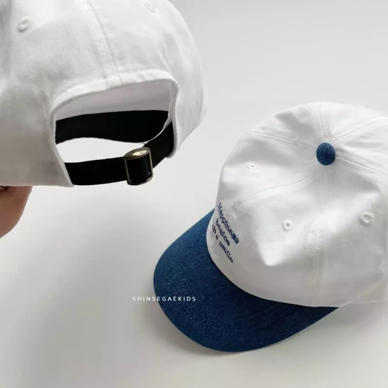 Shinseage Kids - Korean Children Fashion - #kidsstore - Happiness Two Tone Ball Cap - 5