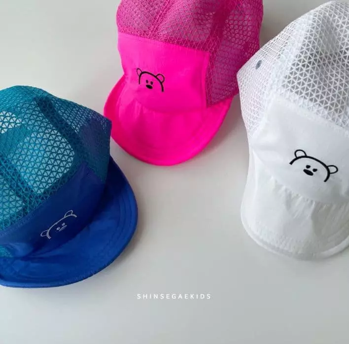 Shinseage Kids - Korean Children Fashion - #kidzfashiontrend - Bear Mesh Camp Cap