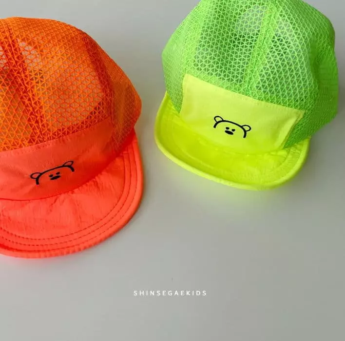 Shinseage Kids - Korean Children Fashion - #littlefashionista - Bear Mesh Camp Cap - 3