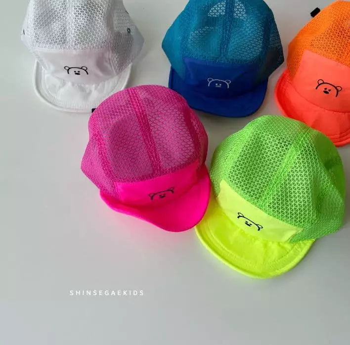 Shinseage Kids - Korean Children Fashion - #stylishchildhood - Bear Mesh Camp Cap - 9