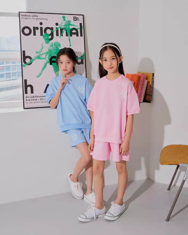 Sm2 - Korean Children Fashion - #Kfashion4kids - Pigment Top Bottom Set - 6