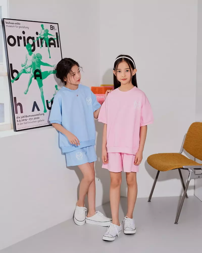 Sm2 - Korean Children Fashion - #kidsshorts - Pigment Top Bottom Set - 3