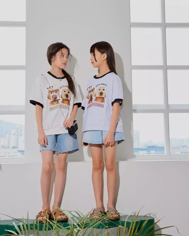 Sm2 - Korean Children Fashion - #littlefashionista - Friends Tee