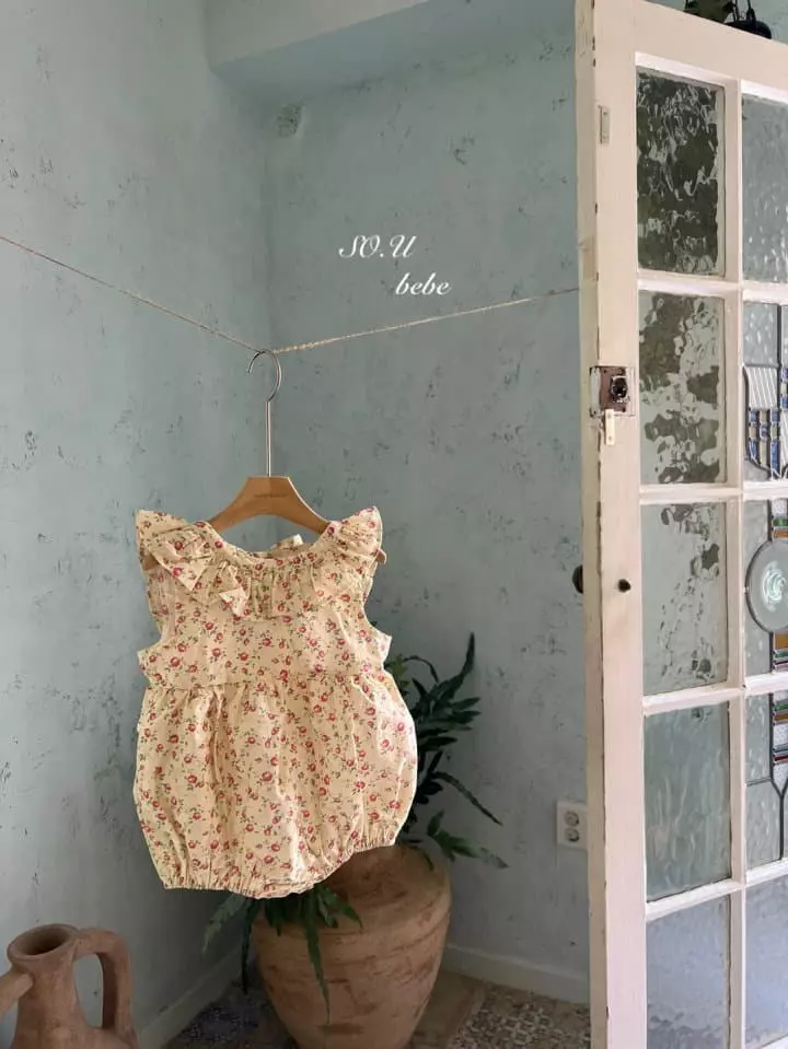 So U - Korean Baby Fashion - #babyboutique - U Line Frill Bodysuit - 2