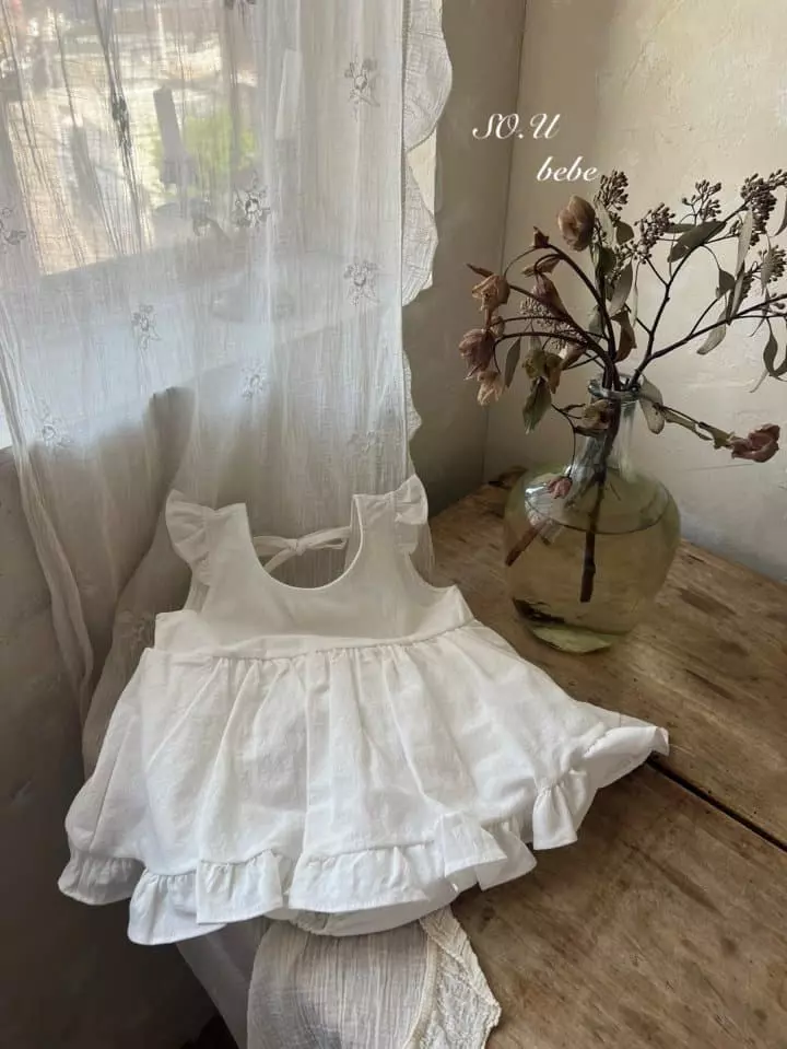 So U - Korean Baby Fashion - #babyboutiqueclothing - Back String Bodysuit - 8