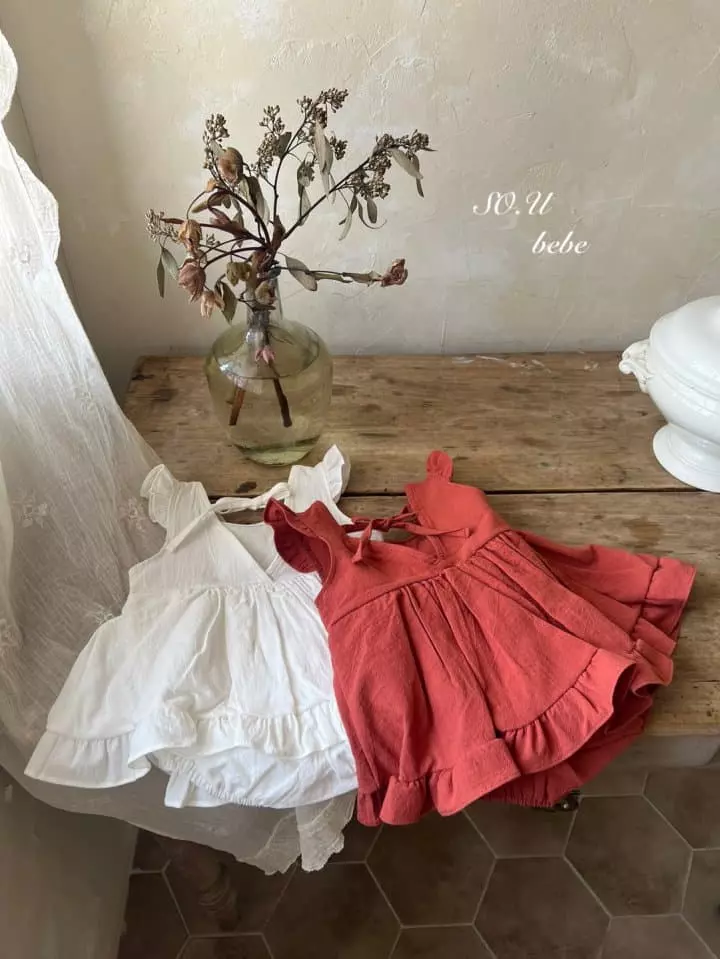 So U - Korean Baby Fashion - #babyclothing - Back String Bodysuit - 9