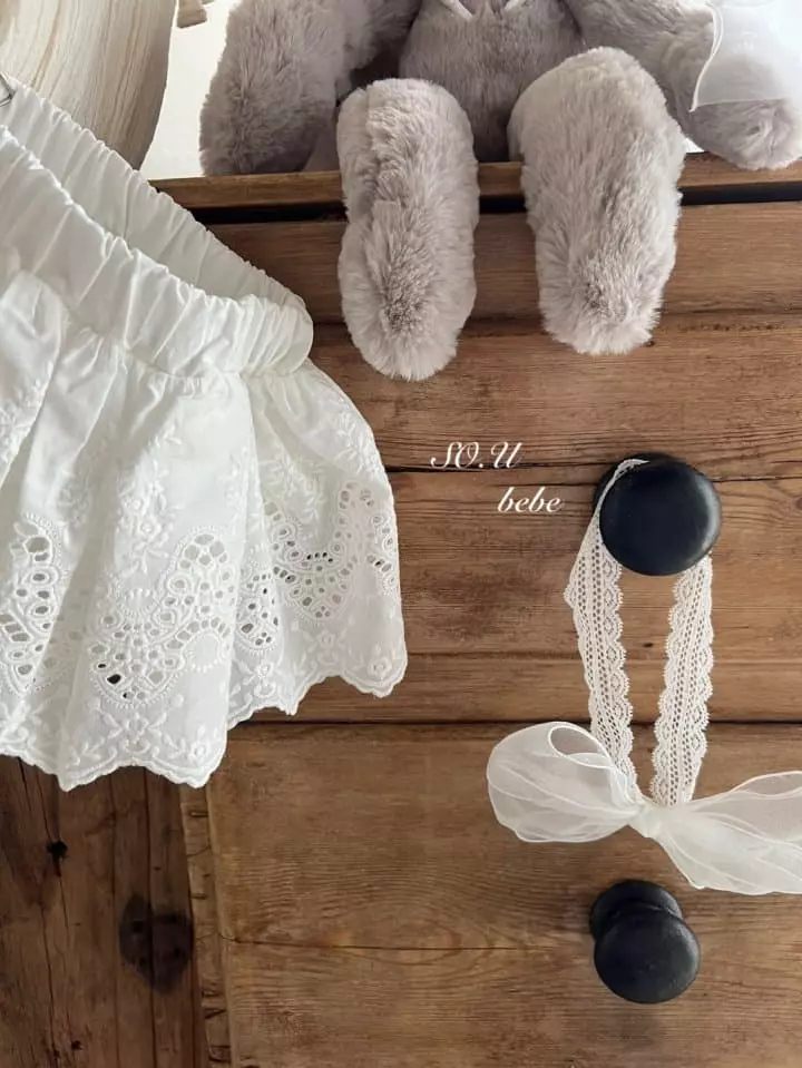 So U - Korean Baby Fashion - #babyclothing - Lace Skirt Bloomer - 2