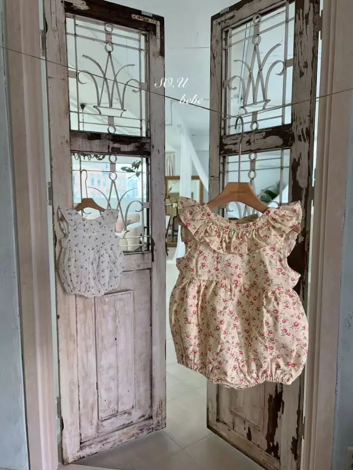 So U - Korean Baby Fashion - #babyfever - U Line Frill Bodysuit - 6