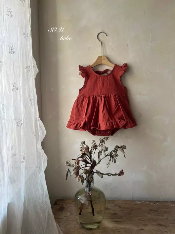So U - Korean Baby Fashion - #babyoutfit - Back String Bodysuit
