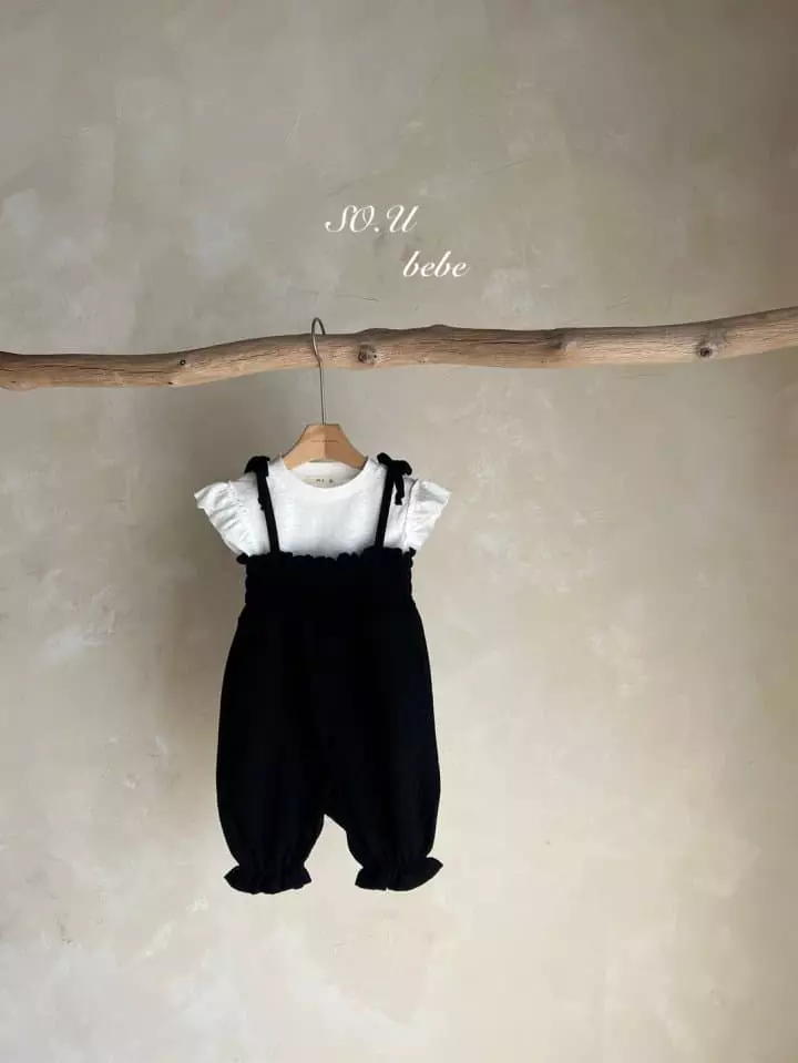 So U - Korean Baby Fashion - #babyoutfit - Smock String Bodysuit - 4