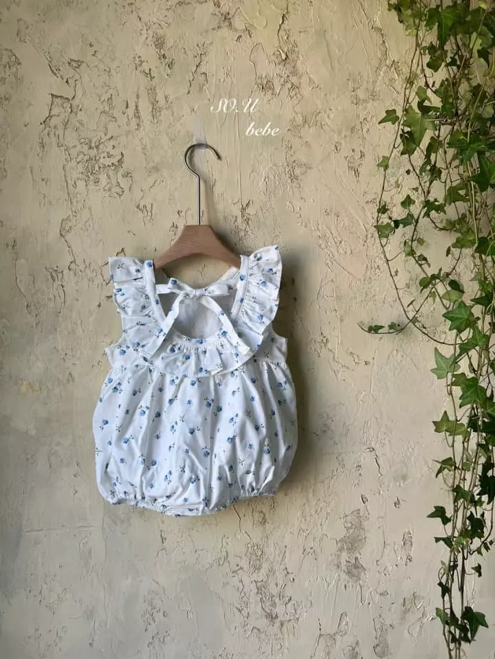 So U - Korean Baby Fashion - #smilingbaby - U Line Frill Bodysuit
