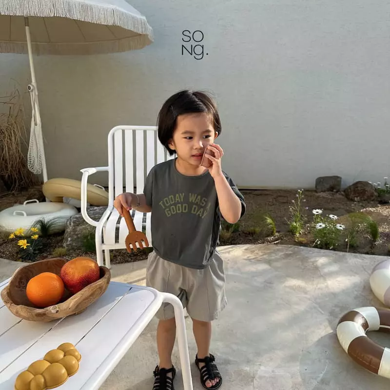Song - Korean Children Fashion - #littlefashionista - Good Day Tee - 10