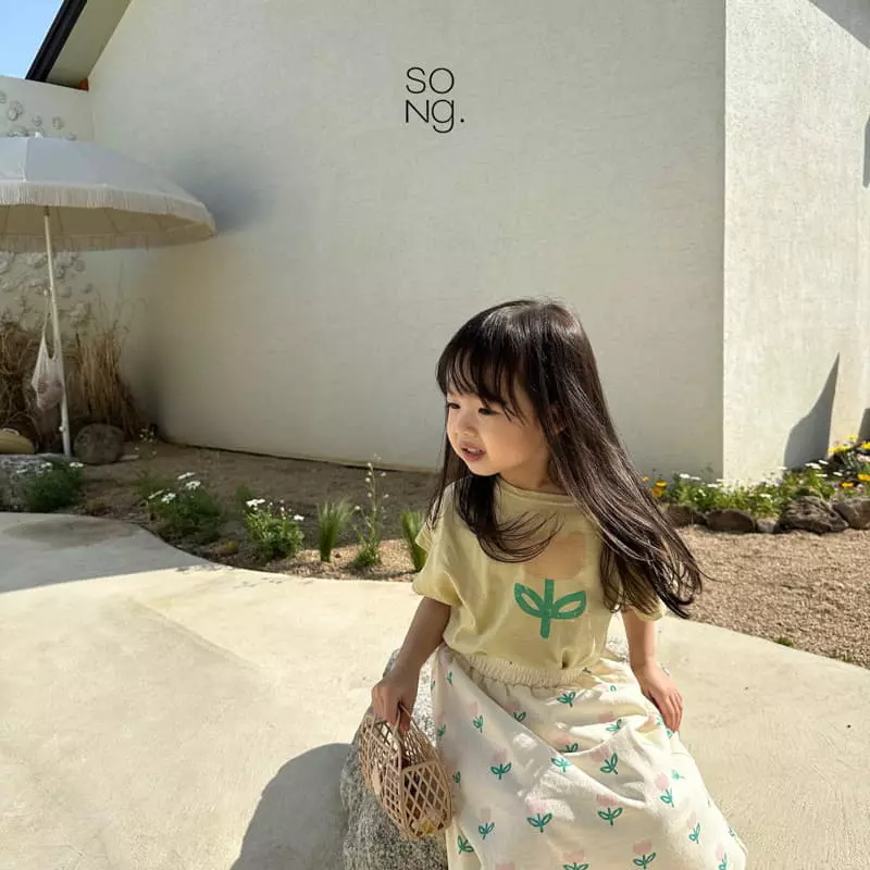 Song - Korean Children Fashion - #prettylittlegirls - Tulip Tee - 7