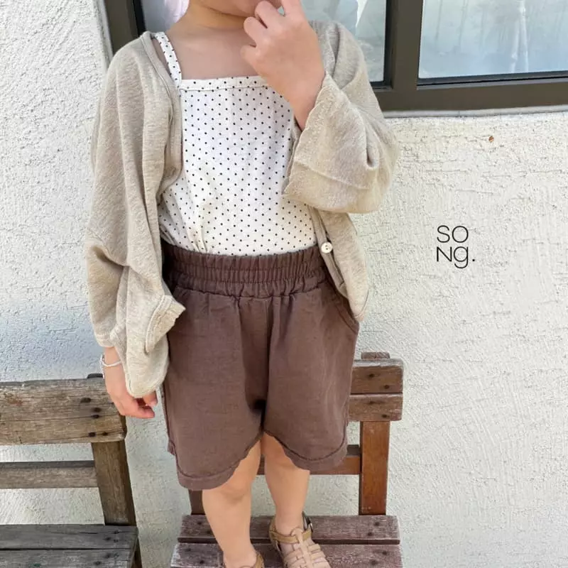 Song - Korean Children Fashion - #stylishchildhood - Linen Loose Cardigan - 7