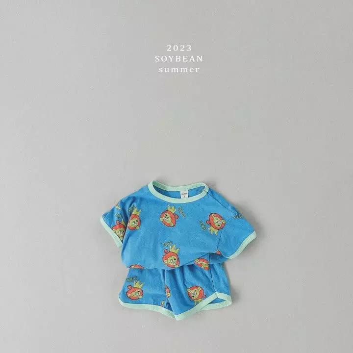 Soybean - Korean Children Fashion - #Kfashion4kids - Lion Top Bottom Set - 6