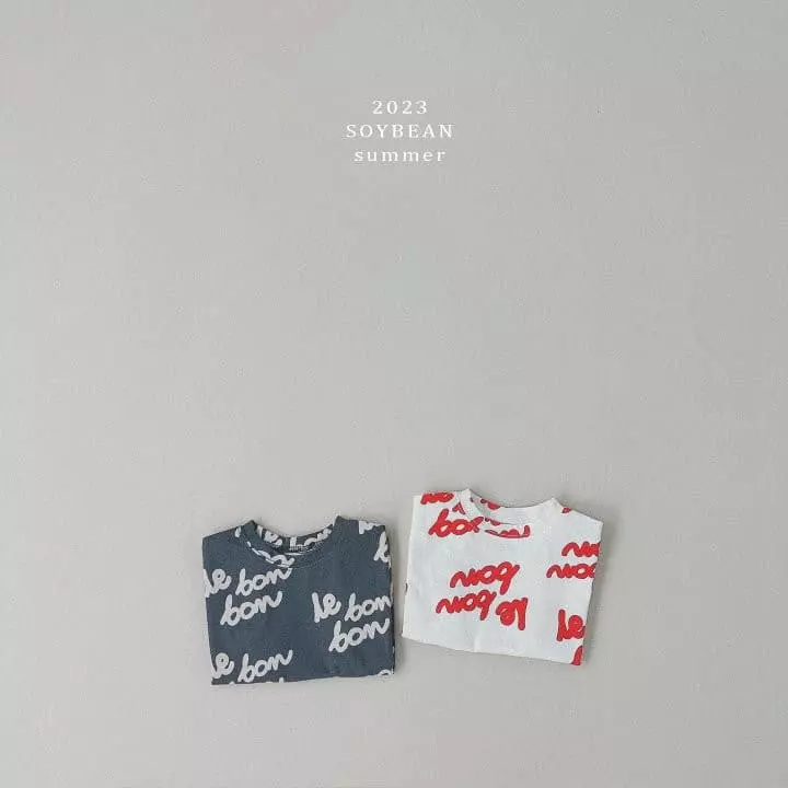 Soybean - Korean Children Fashion - #kidzfashiontrend - Lettering Tee - 4