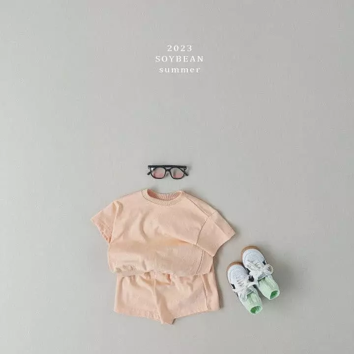 Soybean - Korean Children Fashion - #kidzfashiontrend - Summer Rolly Pop Top Bottom Set - 4