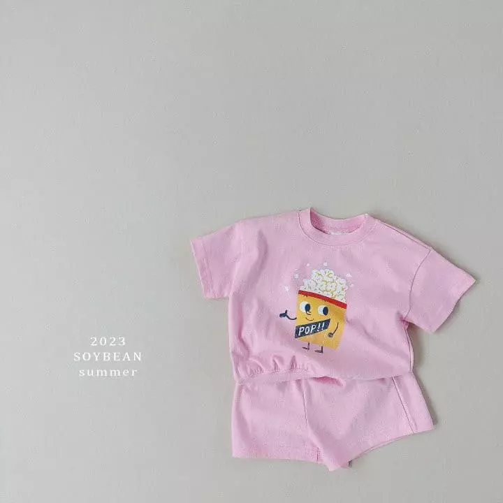 Soybean - Korean Children Fashion - #childofig - Pop Corn Top Bottom Set - 6