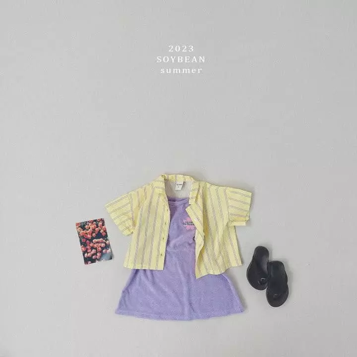 Soybean - Korean Children Fashion - #childofig - Terry String One-piece - 3