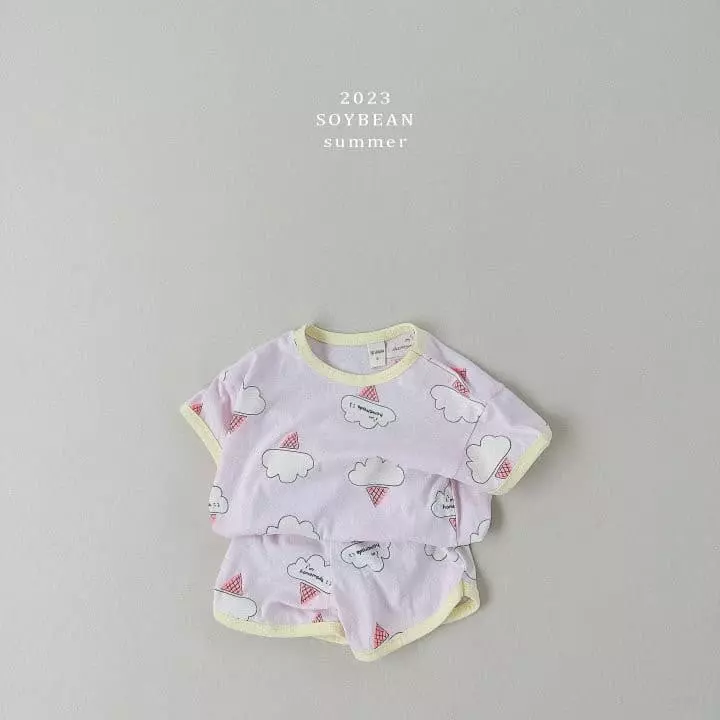 Soybean - Korean Children Fashion - #childofig - Ice Cream Top Bottom Set - 4