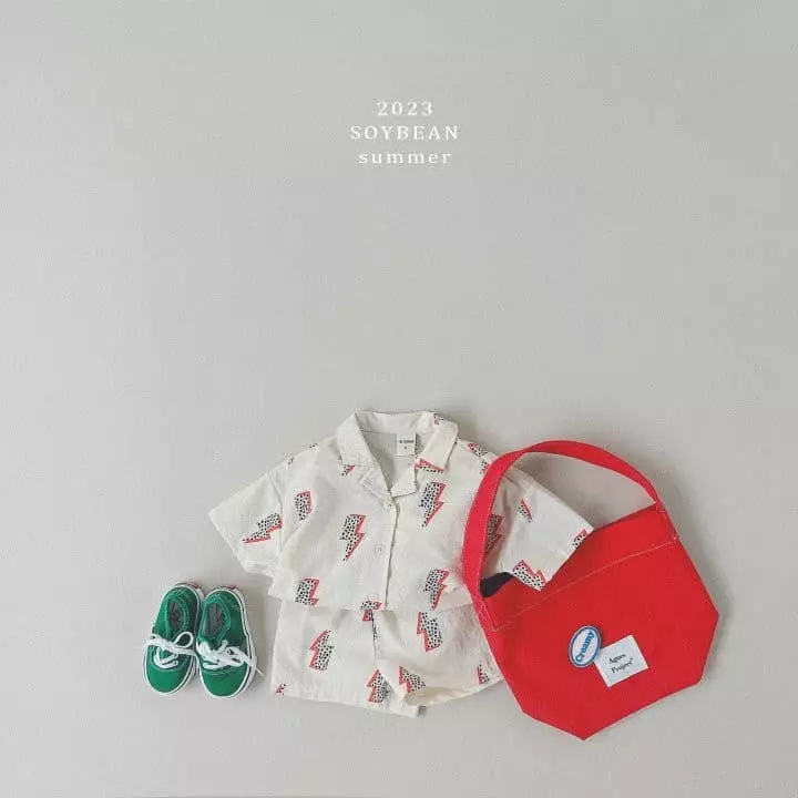 Soybean - Korean Children Fashion - #childofig - Thunder Top Bottom Set
