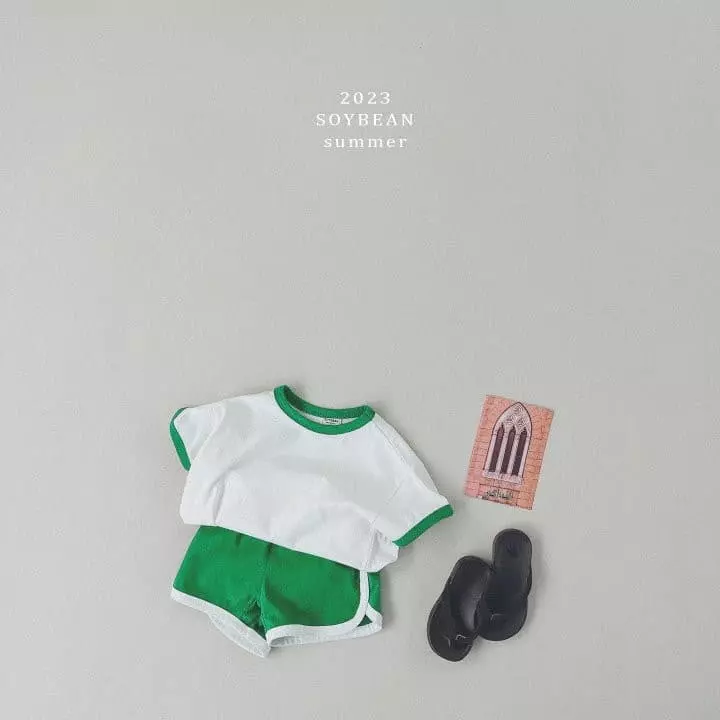 Soybean - Korean Children Fashion - #childrensboutique - Macaroon Top Bottom Dry - 6