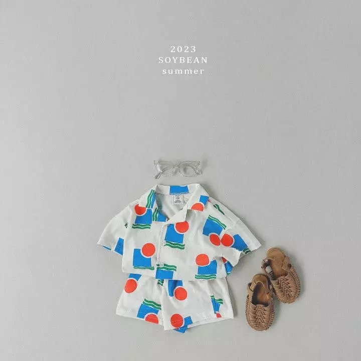 Soybean - Korean Children Fashion - #childrensboutique - Island Top Bottom Set - 2