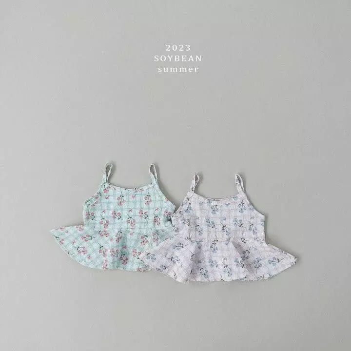 Soybean - Korean Children Fashion - #childofig - Cute Sleeveless Top Bottom Set - 4